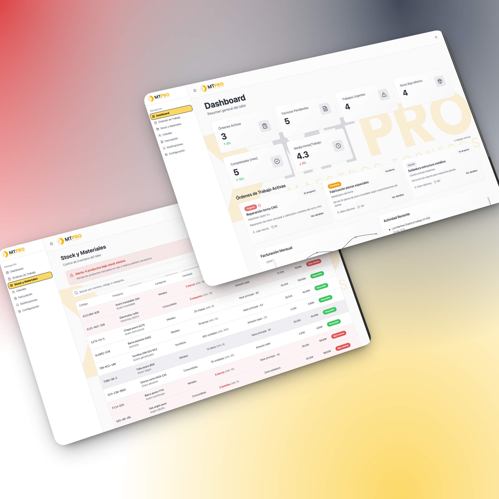 ERP for industrial machining workshop